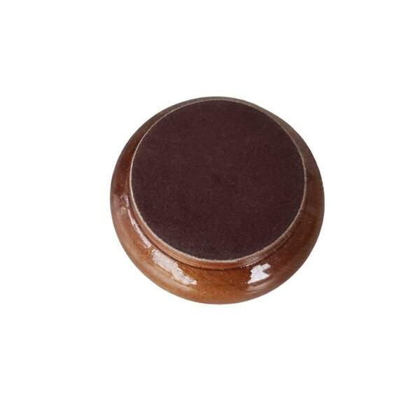 Brazilian Wooden Mini Trinket Ring Box With Lid Handcrafted Cedar & Agate - Picture 8 of 10